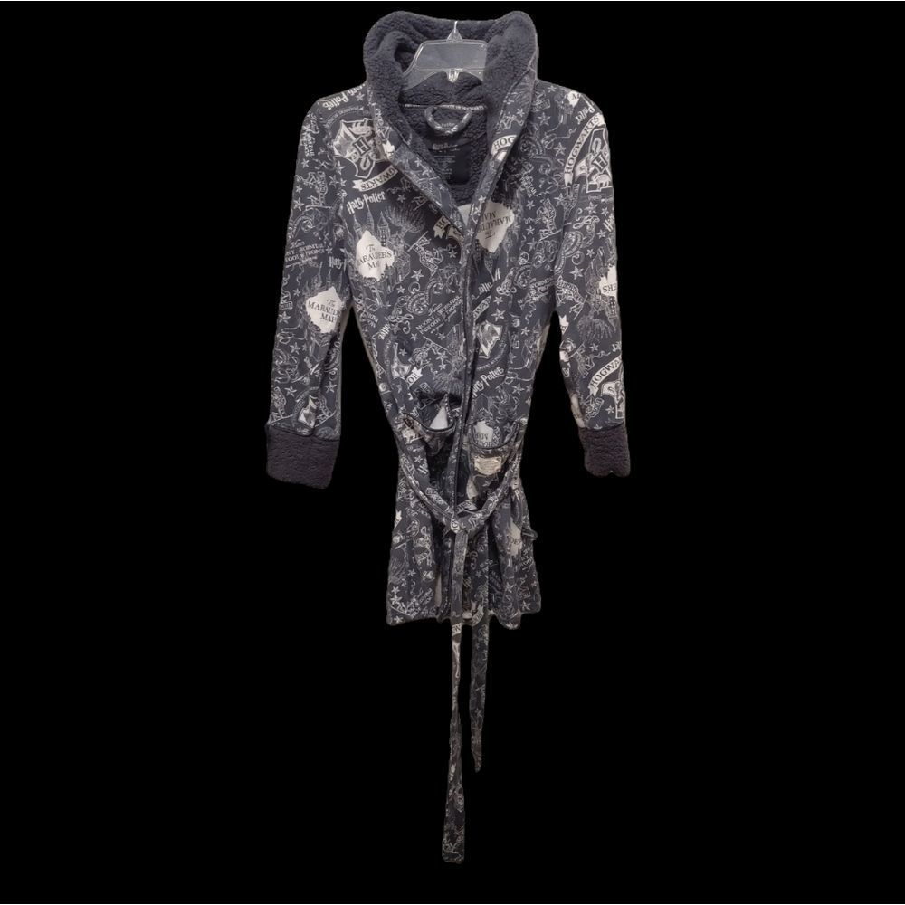 Harry Potter - Women's Size Medium - Grey - Marauders Map - Robe